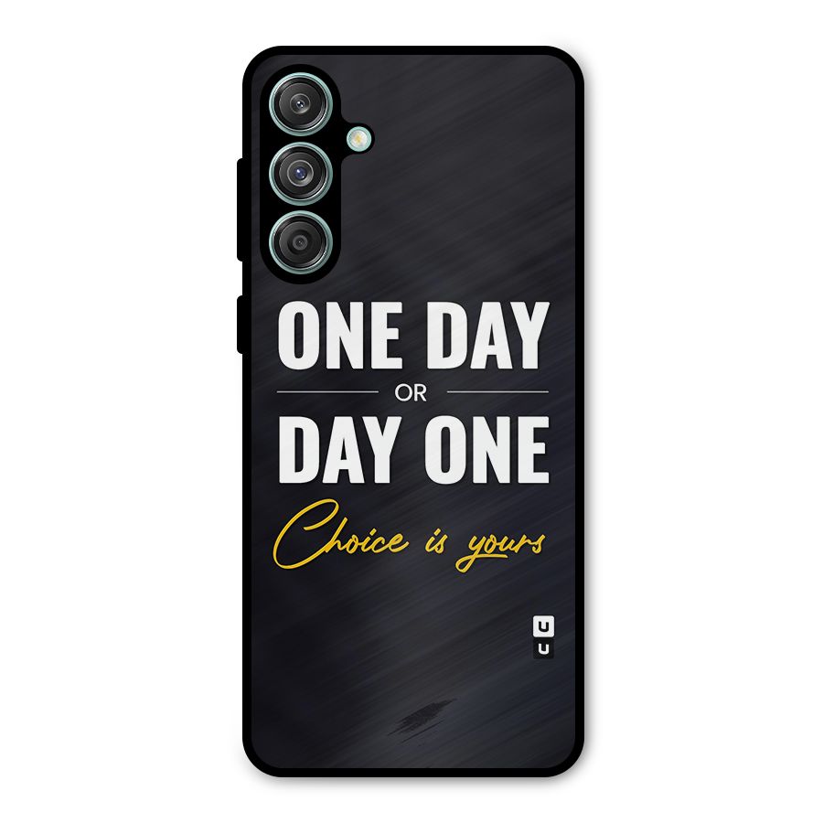 One Day or Day One Metal Back Case for Galaxy M55 5G