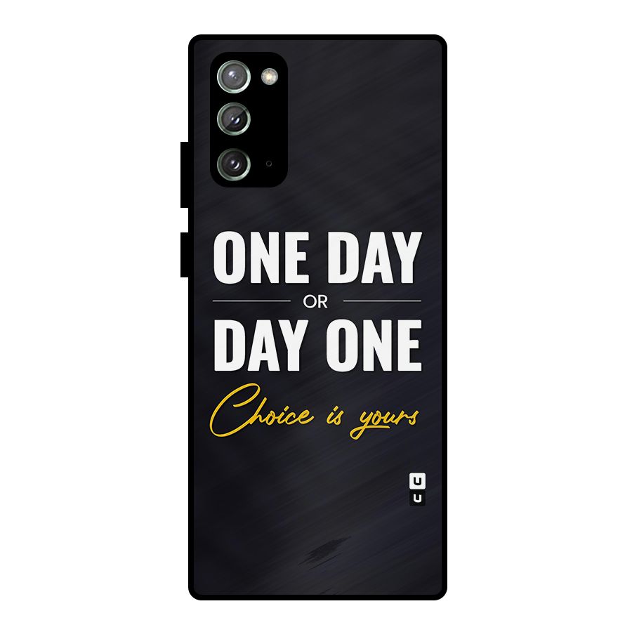 One Day or Day One Metal Back Case for Galaxy Note 20