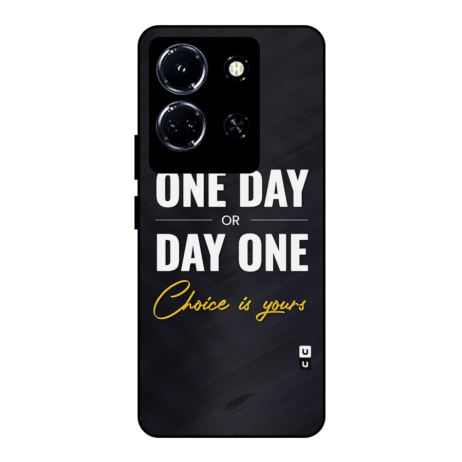 One Day or Day One Metal Back Case for Infinix Note 30 5G