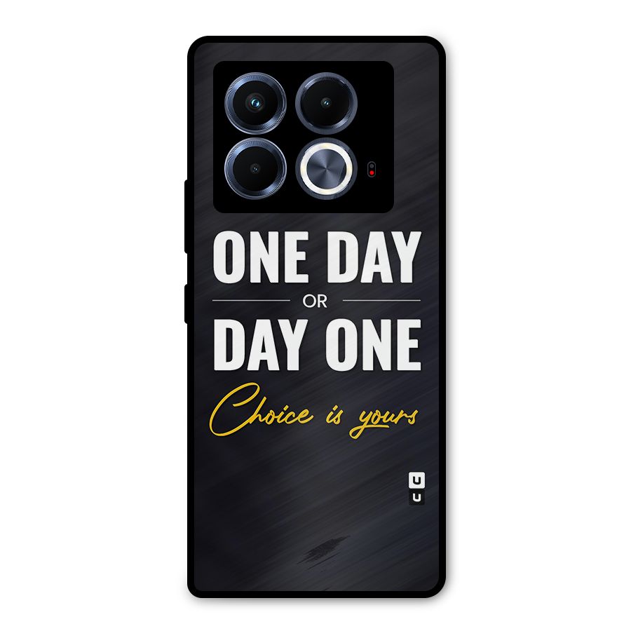One Day or Day One Metal Back Case for Infinix Note 40 5G