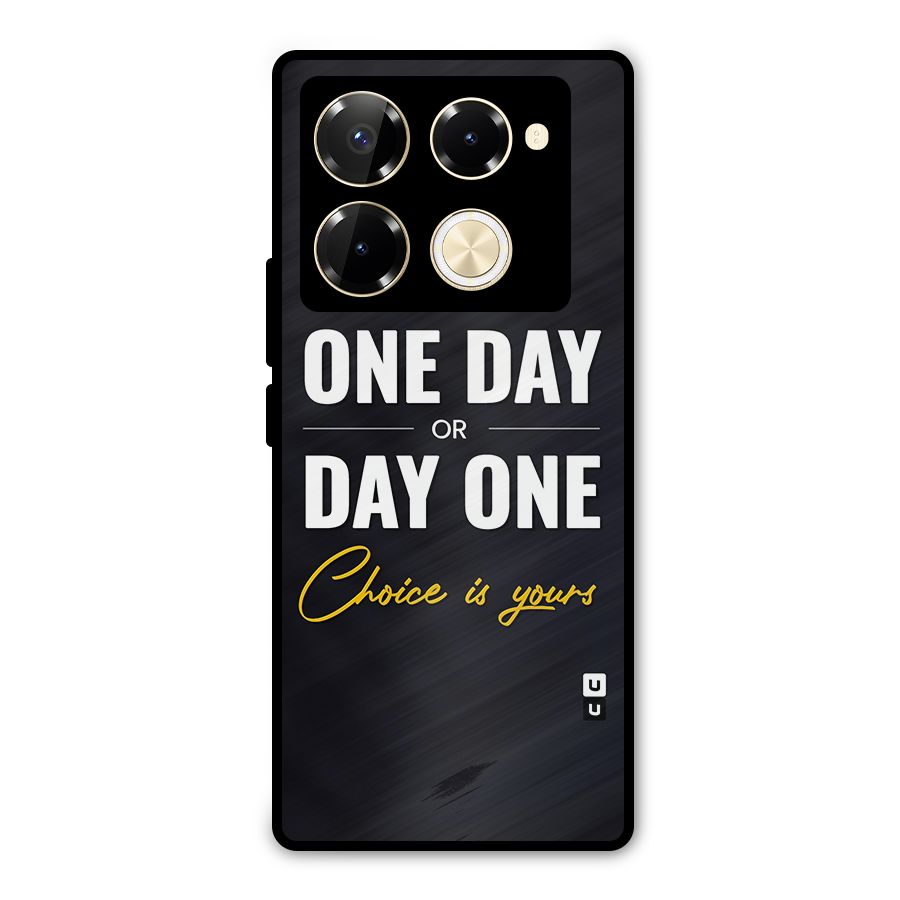 One Day or Day One Metal Back Case for Infinix Note 40 Pro