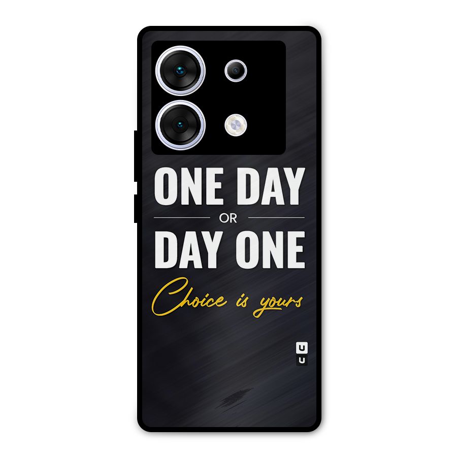 One Day or Day One Metal Back Case for Infinix Zero 30 5G