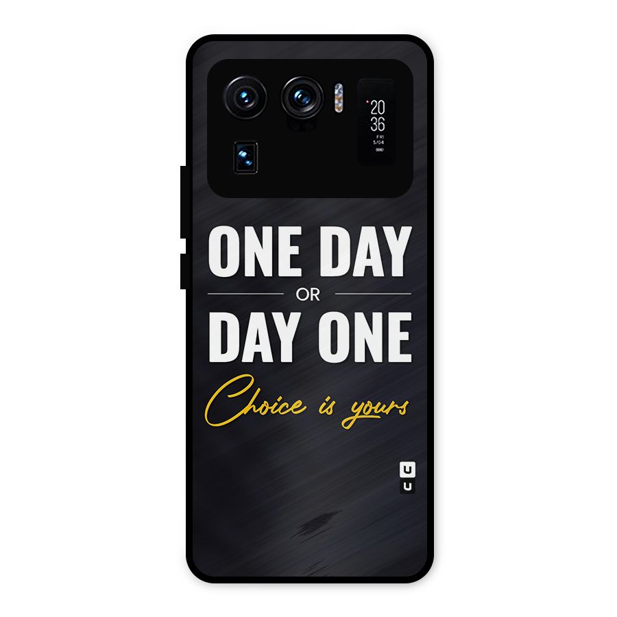 One Day or Day One Metal Back Case for Mi 11 Ultra
