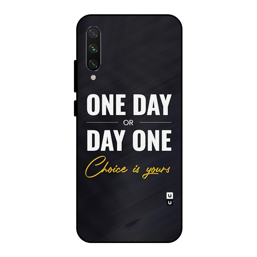 One Day or Day One Metal Back Case for Mi A3