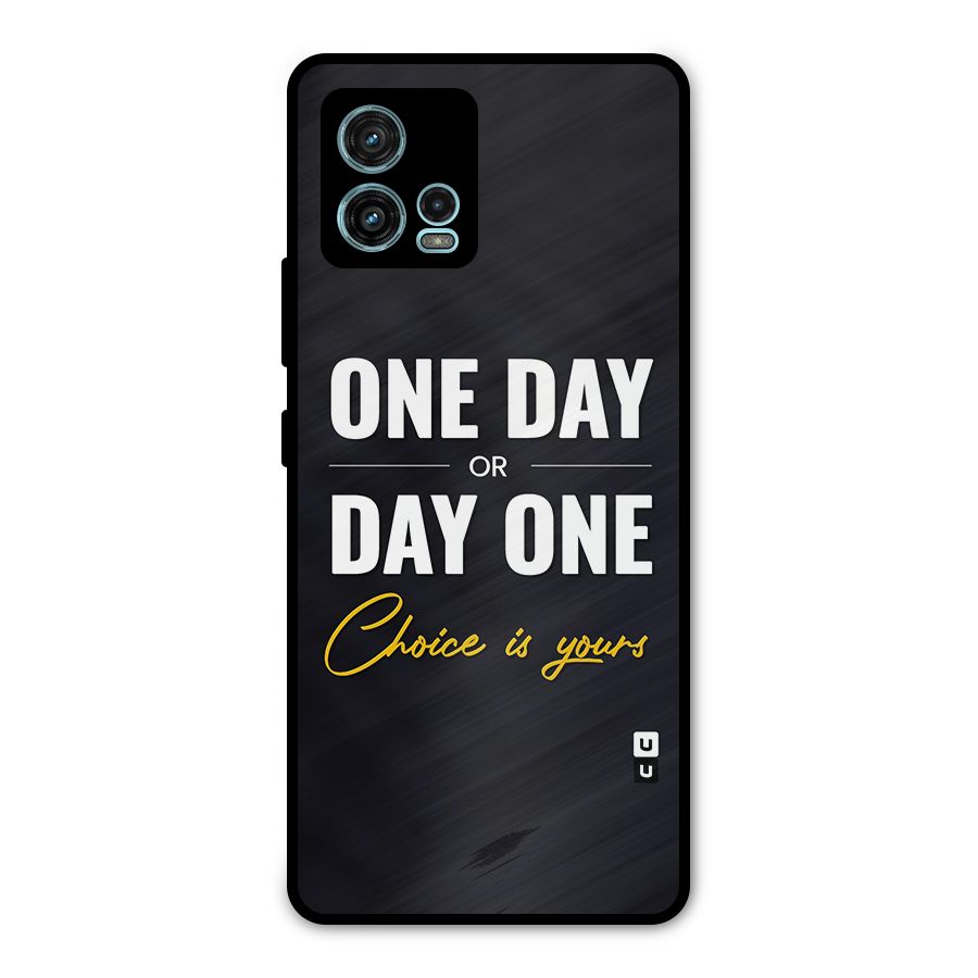 One Day or Day One Metal Back Case for Moto G72