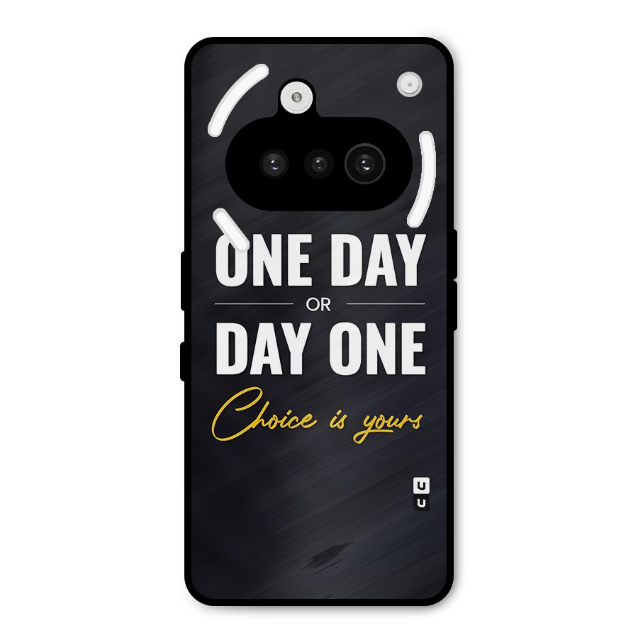 One Day or Day One Metal Back Case for Nothing Phone 3a