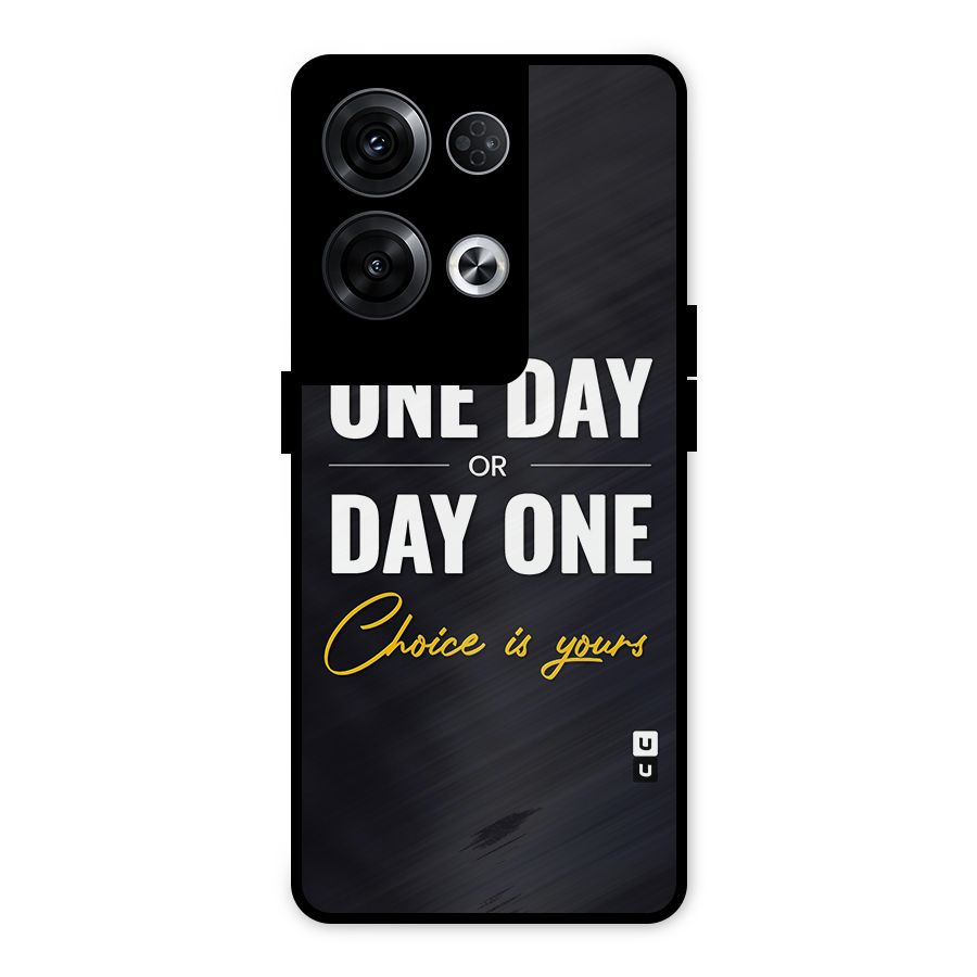 One Day or Day One Metal Back Case for Oppo Reno8 Pro 5G