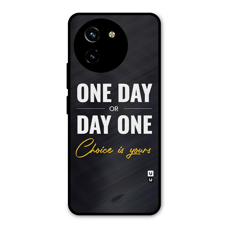 One Day or Day One Metal Back Case for Vivo T3x