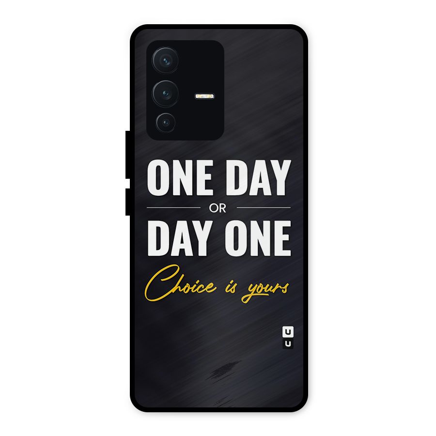 One Day or Day One Metal Back Case for Vivo V23 5G