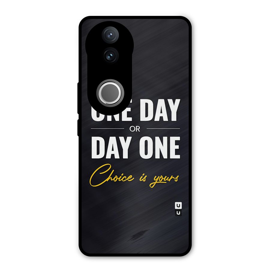One Day or Day One Metal Back Case for Vivo V50