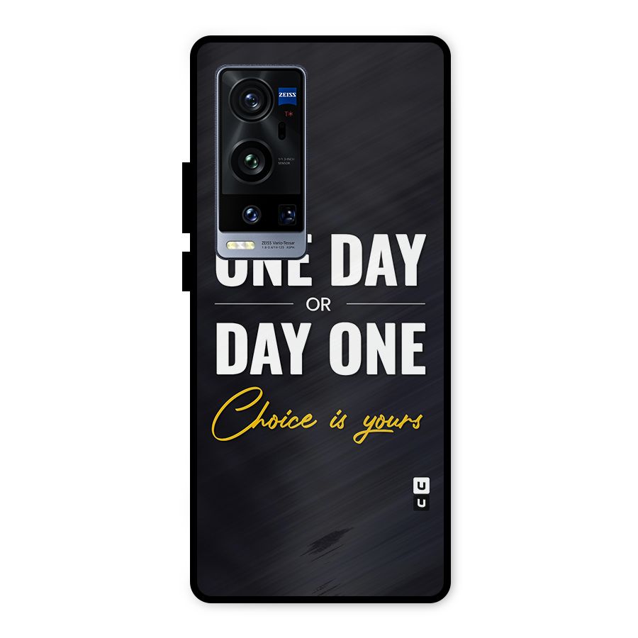 One Day or Day One Metal Back Case for Vivo X60 Pro Plus
