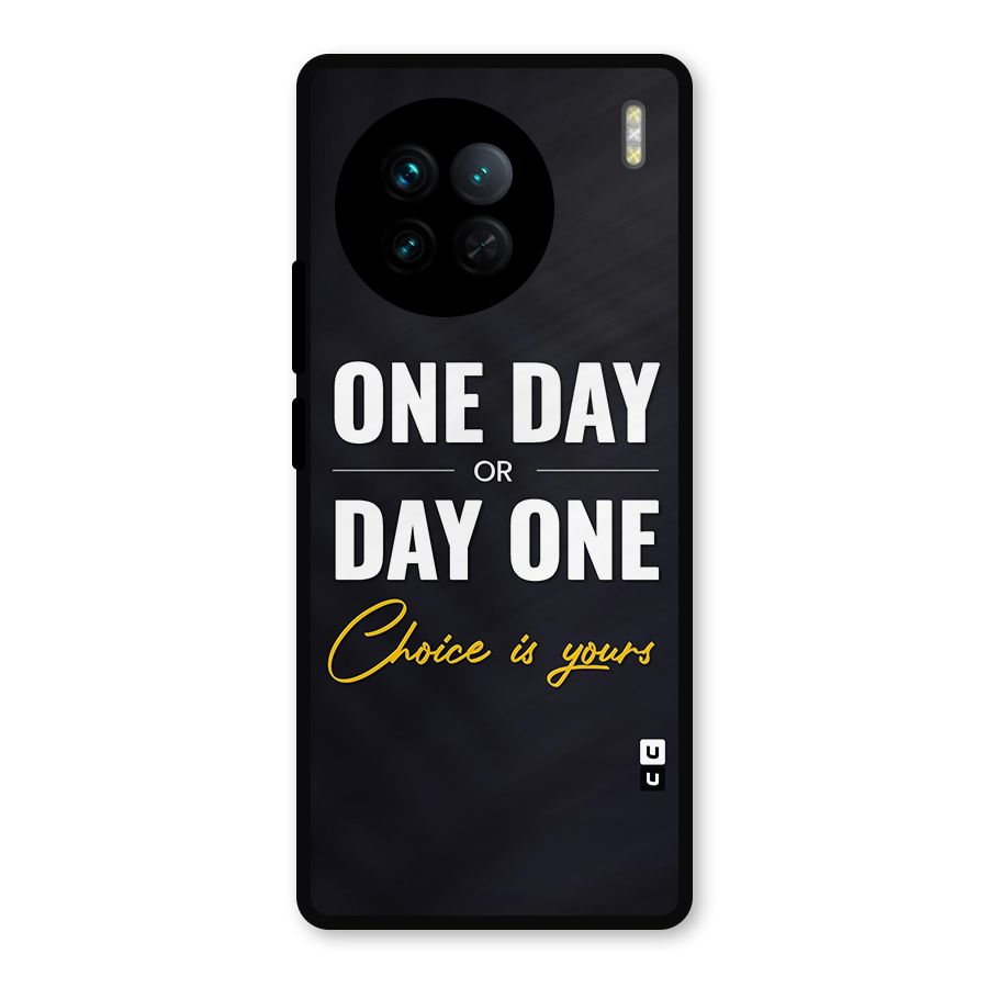 One Day or Day One Metal Back Case for Vivo X90