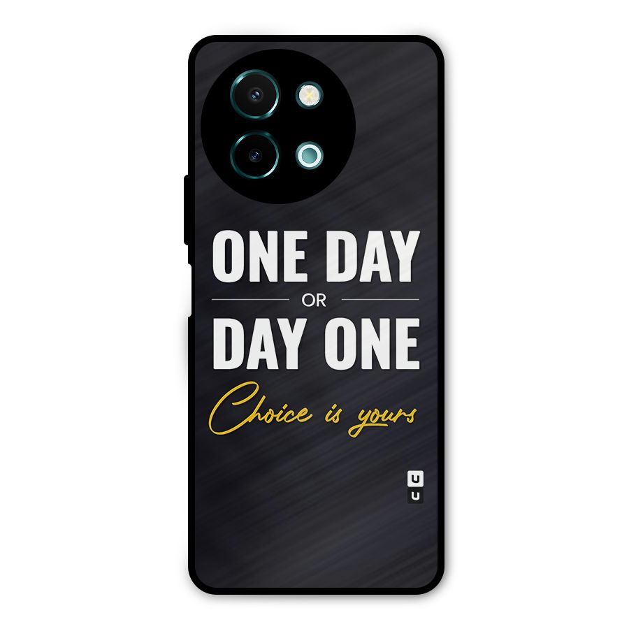 One Day or Day One Metal Back Case for Vivo Y58