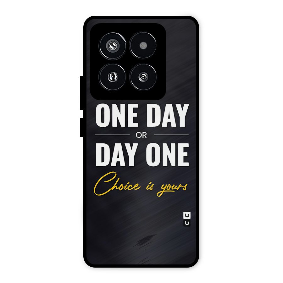 One Day or Day One Metal Back Case for Xiaomi 14 Pro