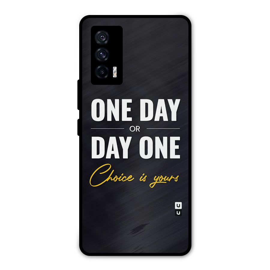 One Day or Day One Metal Back Case for iQOO 7 5G