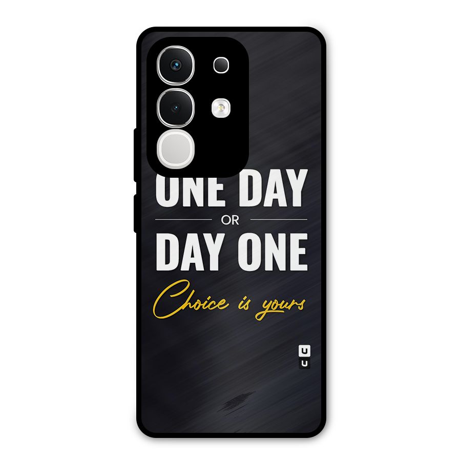 One Day or Day One Metal Back Case for iQOO Z10x