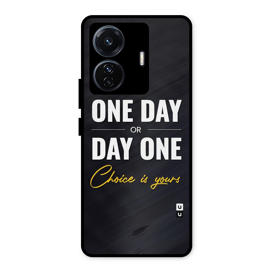 One Day or Day One Metal Back Case for iQOO Z6