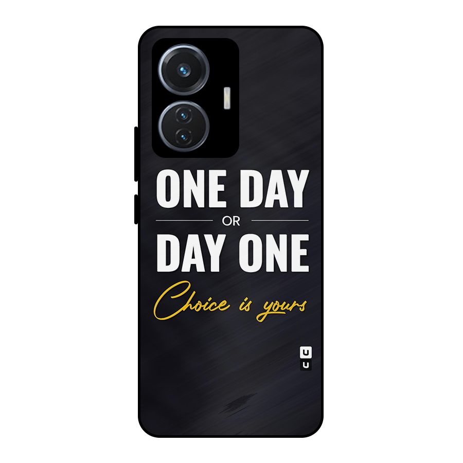 One Day or Day One Metal Back Case for iQOO Z6 44W