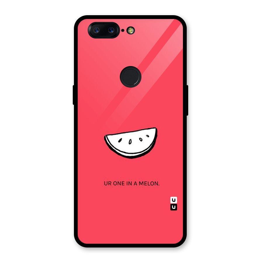 One In Melon Glass Back Case for OnePlus 5T