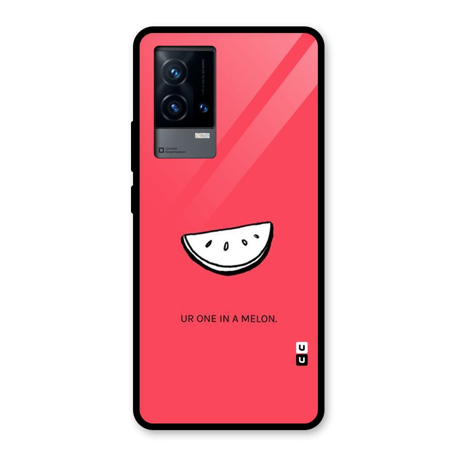 One In Melon Glass Back Case for iQOO 9 5G