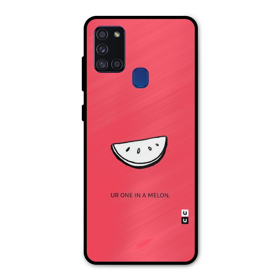 One In Melon Metal Back Case for Galaxy A21s