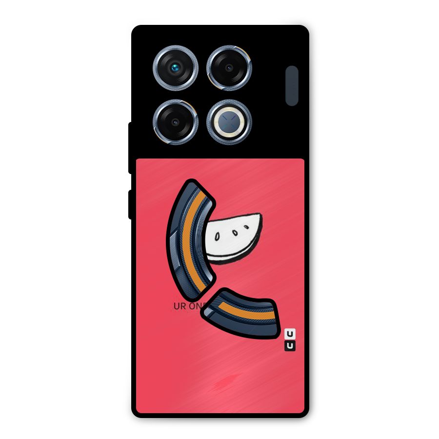 One In Melon Metal Back Case for Infinix GT 20 Pro
