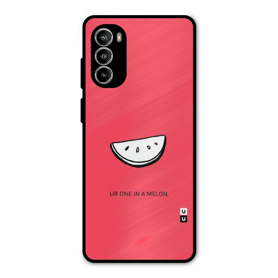 One In Melon Metal Back Case for Moto G52