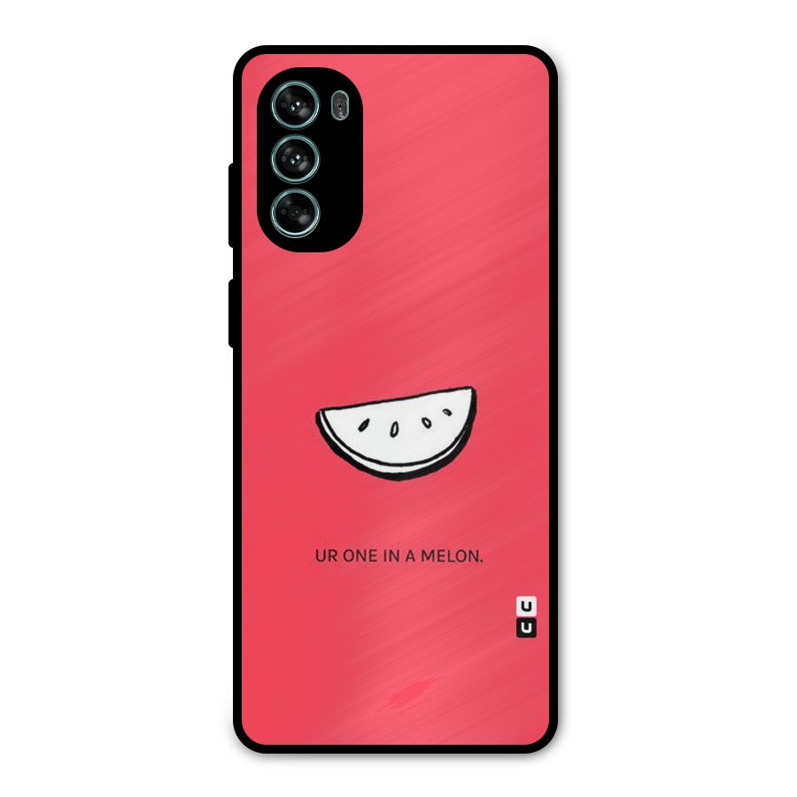 One In Melon Metal Back Case for Moto G62