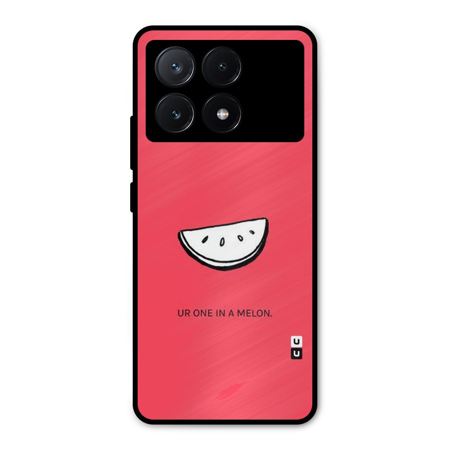 One In Melon Metal Back Case for Poco X6 Pro