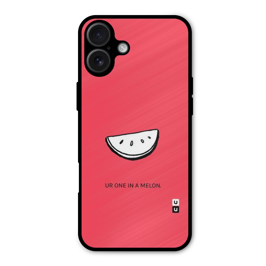 One In Melon Metal Back Case for iPhone 16 Plus