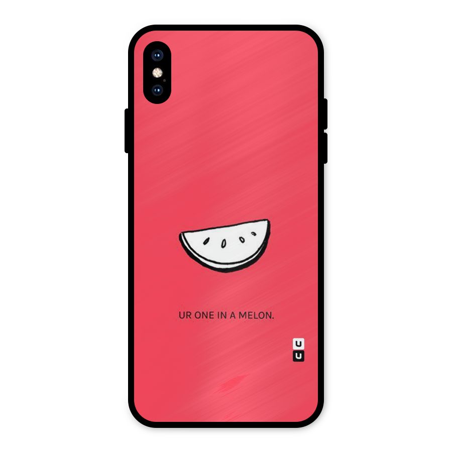 One In Melon Metal Back Case for iPhone XS Max
