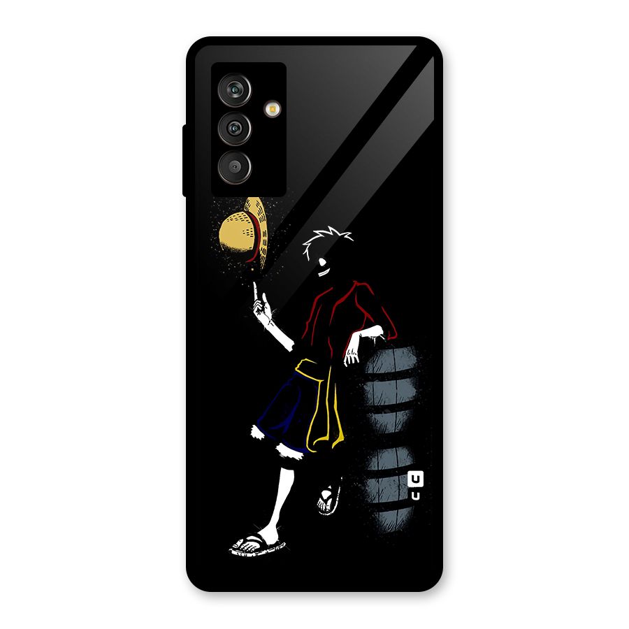 One Piece Luffy Style Glass Back Case for Galaxy M13