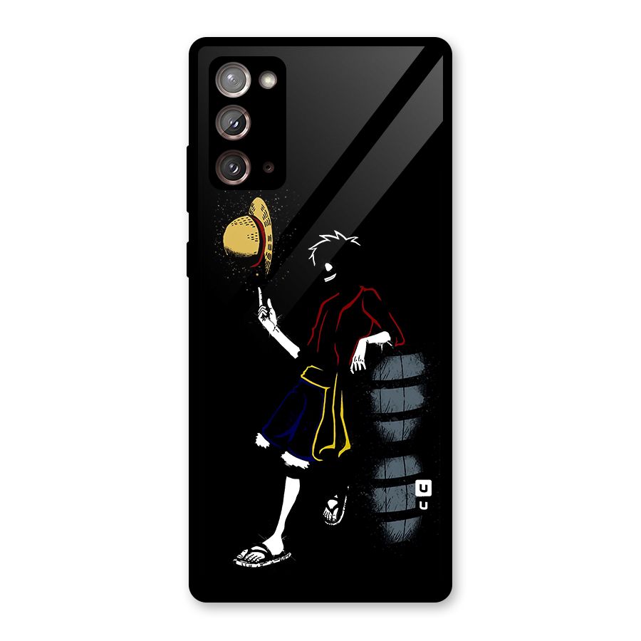 One Piece Luffy Style Glass Back Case for Galaxy Note 20