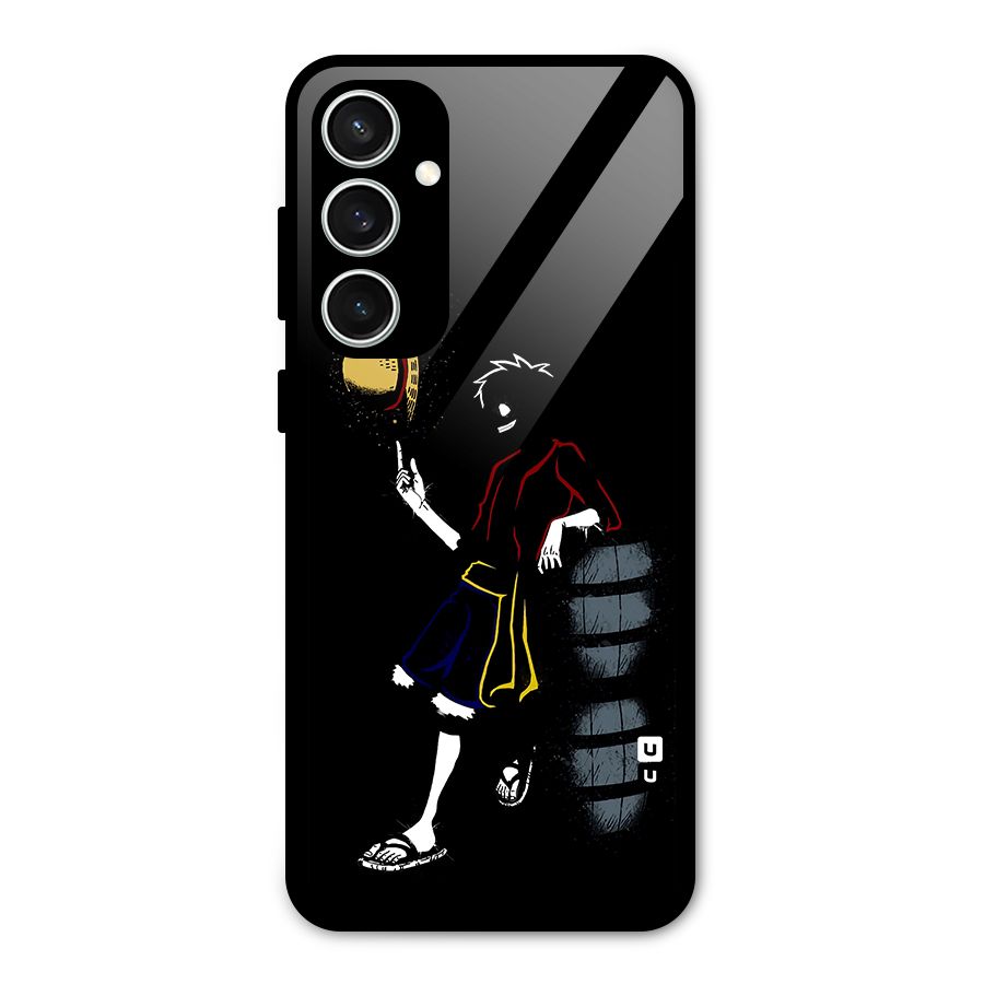 One Piece Luffy Style Glass Back Case for Galaxy S23 FE