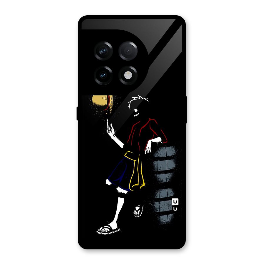 One Piece Luffy Style Glass Back Case for OnePlus 11R