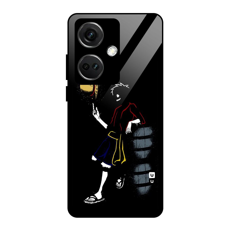 One Piece Luffy Style Glass Back Case for OnePlus Nord CE 3 5G