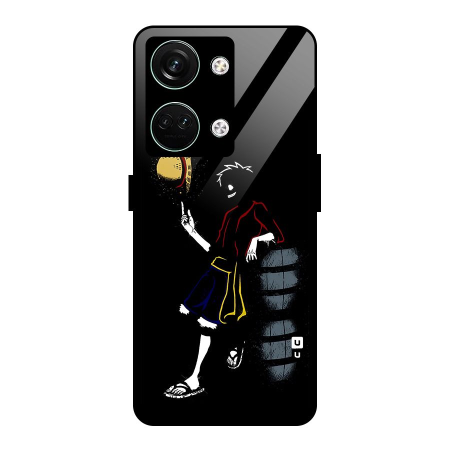 One Piece Luffy Style Glass Back Case for Oneplus Nord 3