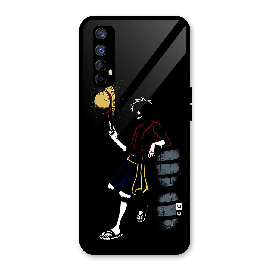 One Piece Luffy Style Glass Back Case for Realme Narzo 20 Pro
