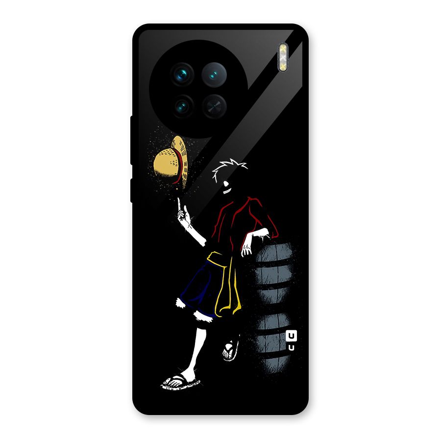 One Piece Luffy Style Glass Back Case for Vivo X90