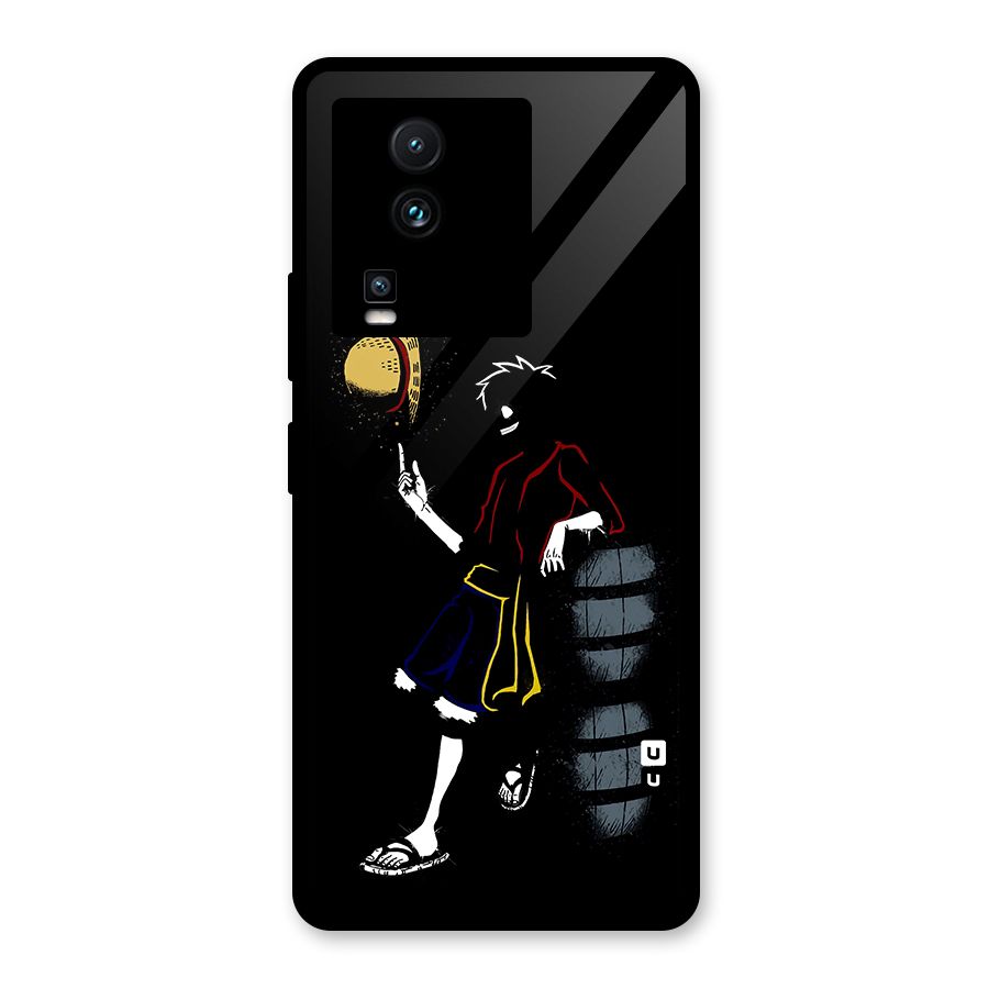One Piece Luffy Style Glass Back Case for Vivo iQOO Neo 7