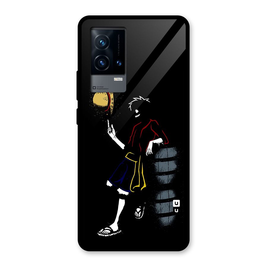 One Piece Luffy Style Glass Back Case for iQOO 9 5G