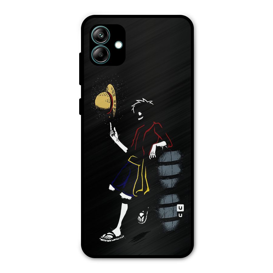 One Piece Luffy Style Metal Back Case for Galaxy A04