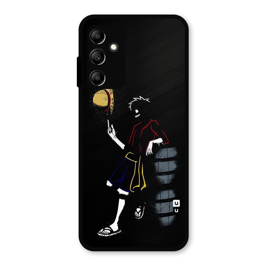 One Piece Luffy Style Metal Back Case for Galaxy A14 5G