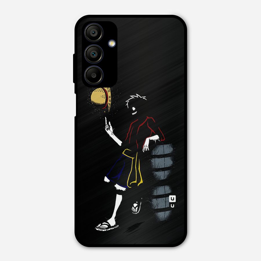 One Piece Luffy Style Metal Back Case for Galaxy A15 5G