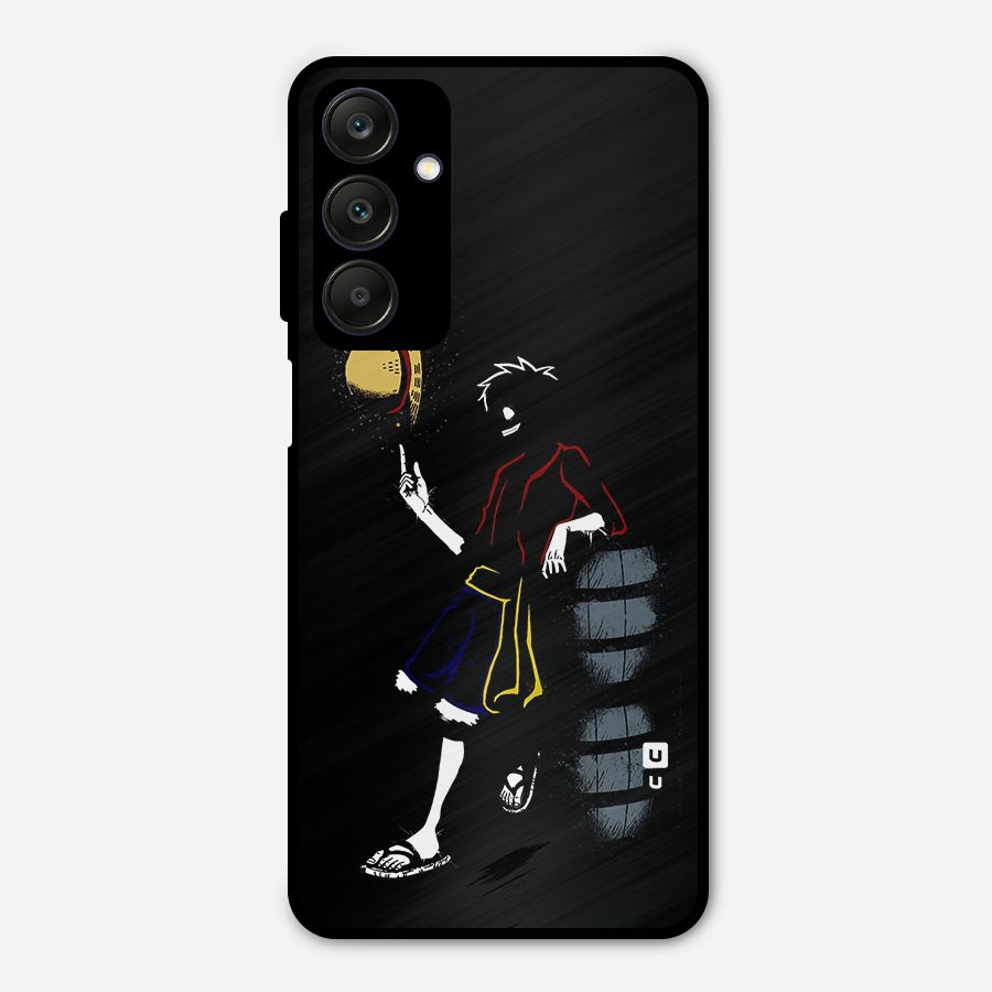 One Piece Luffy Style Metal Back Case for Galaxy A25 5G