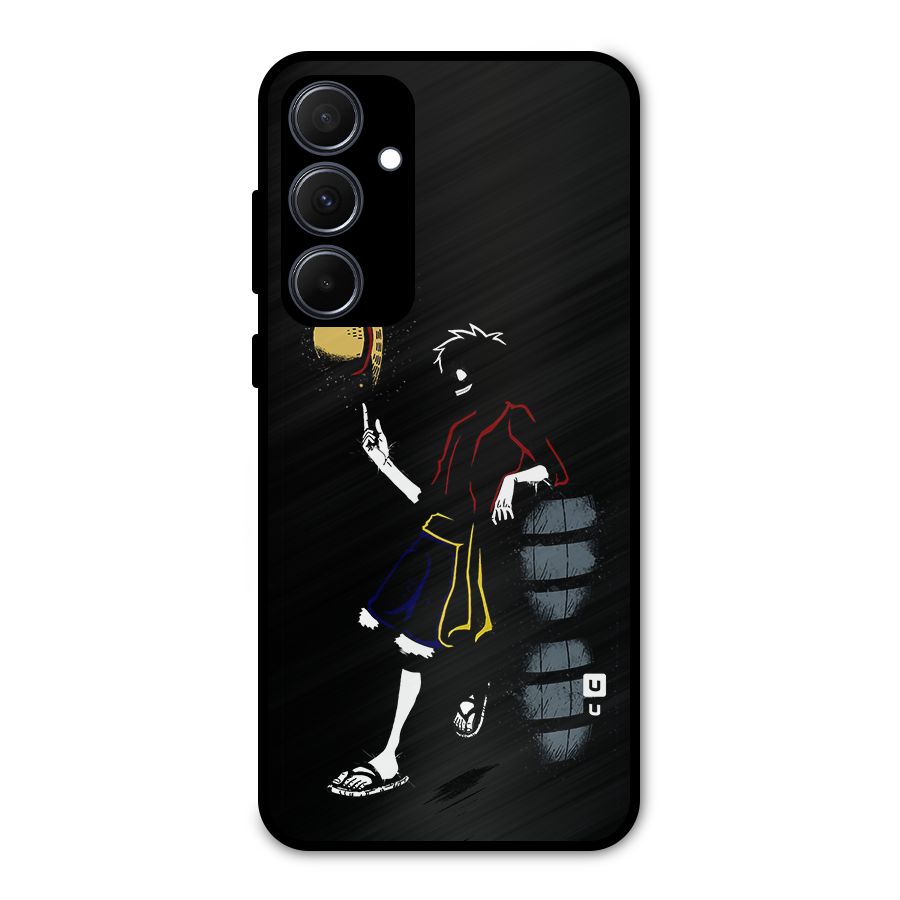 One Piece Luffy Style Metal Back Case for Galaxy A35