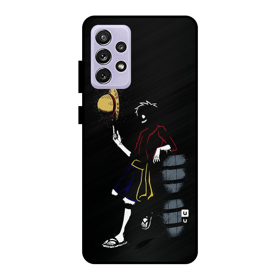 One Piece Luffy Style Metal Back Case for Galaxy A72