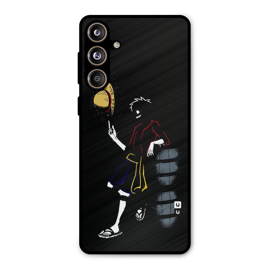 One Piece Luffy Style Metal Back Case for Galaxy F55