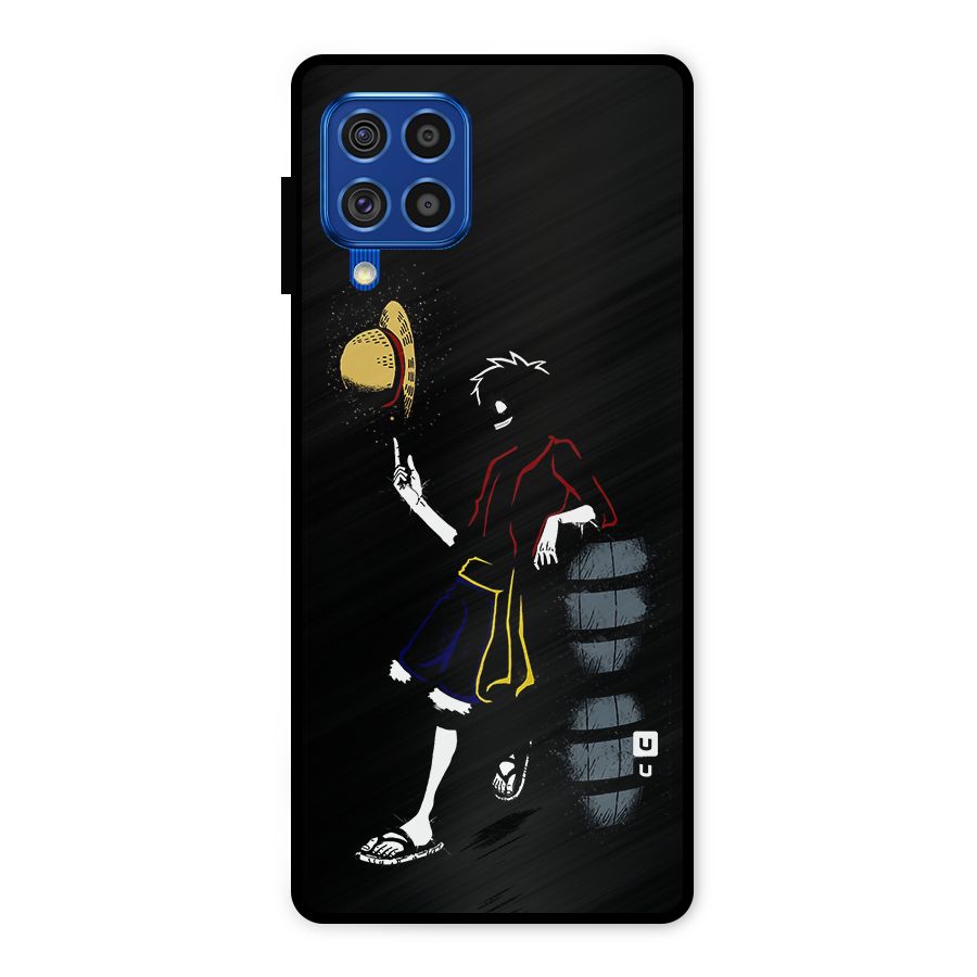 One Piece Luffy Style Metal Back Case for Galaxy F62