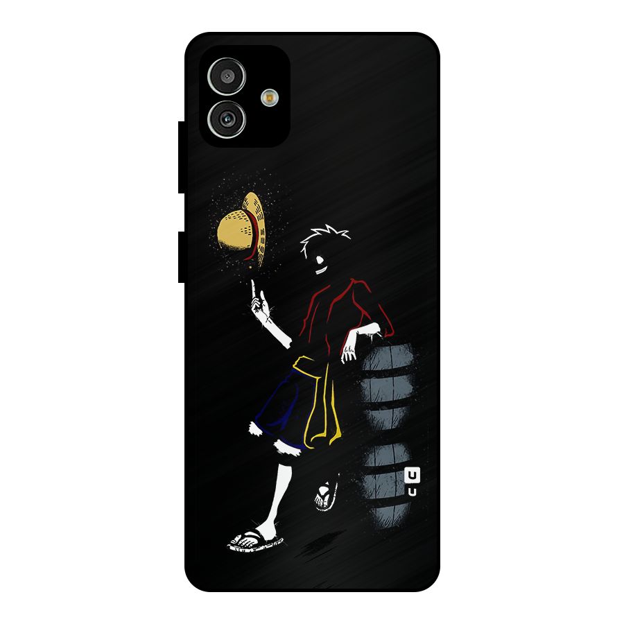 One Piece Luffy Style Metal Back Case for Galaxy M13 5G